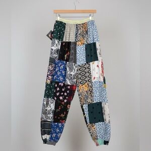 Colorful Patchwork Pants
